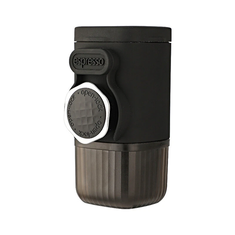 Portable Mini Manual Espresso Coffee Maker Powder & Capsules 2 in 1 Coffee Extractor With 100ml Water Tank for Camping Picnic Hike Travel (image for) Portable Mini Manual Espresso Coffee Maker Powder & Capsules 2 in 1 Coffee Extractor With 100ml Water Tank for Camping Picnic Hike Travel